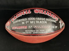 Dec 24 2005 Carnell Williams Bucs 1000 Yards Rush Presentation NFL Football
