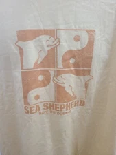 NWT Sea Shepherd Save The Oceans Loose Fit Tshirt Tee Yellow Small Sm S 