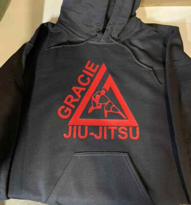 Gracie Jiu Jitsu MMA Fighter Hoody Hoodie hooded sweat shirt Renzo BJJ