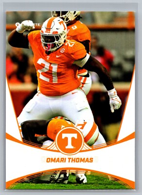 Omari Thomas 2024 ONIT University of Tennessee WHITE PARALLEL P-7 Football Card