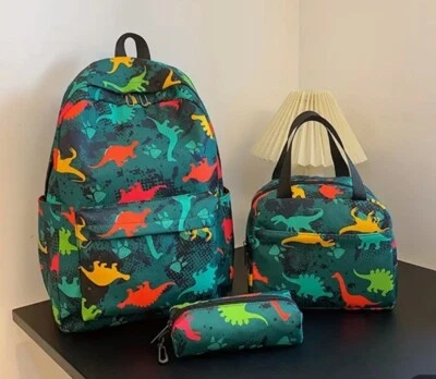 LUNA ECLIPSE LLC 3 Piece Set-Dinosaur backpack Set