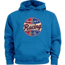 Shelby Racing Ford Mustang Hoodie Hooded Sweatshirt Mens Shelby Cobra Sweater