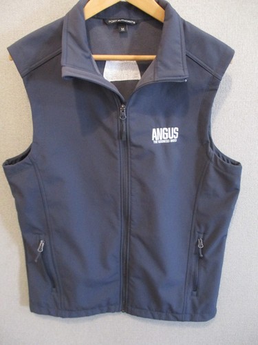 Angus Breed Cattle Rancher Business Beef Softshell Fleece Vest