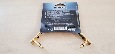 Rockboard Flat Patch Cable Gold 10 cm_0.037_5