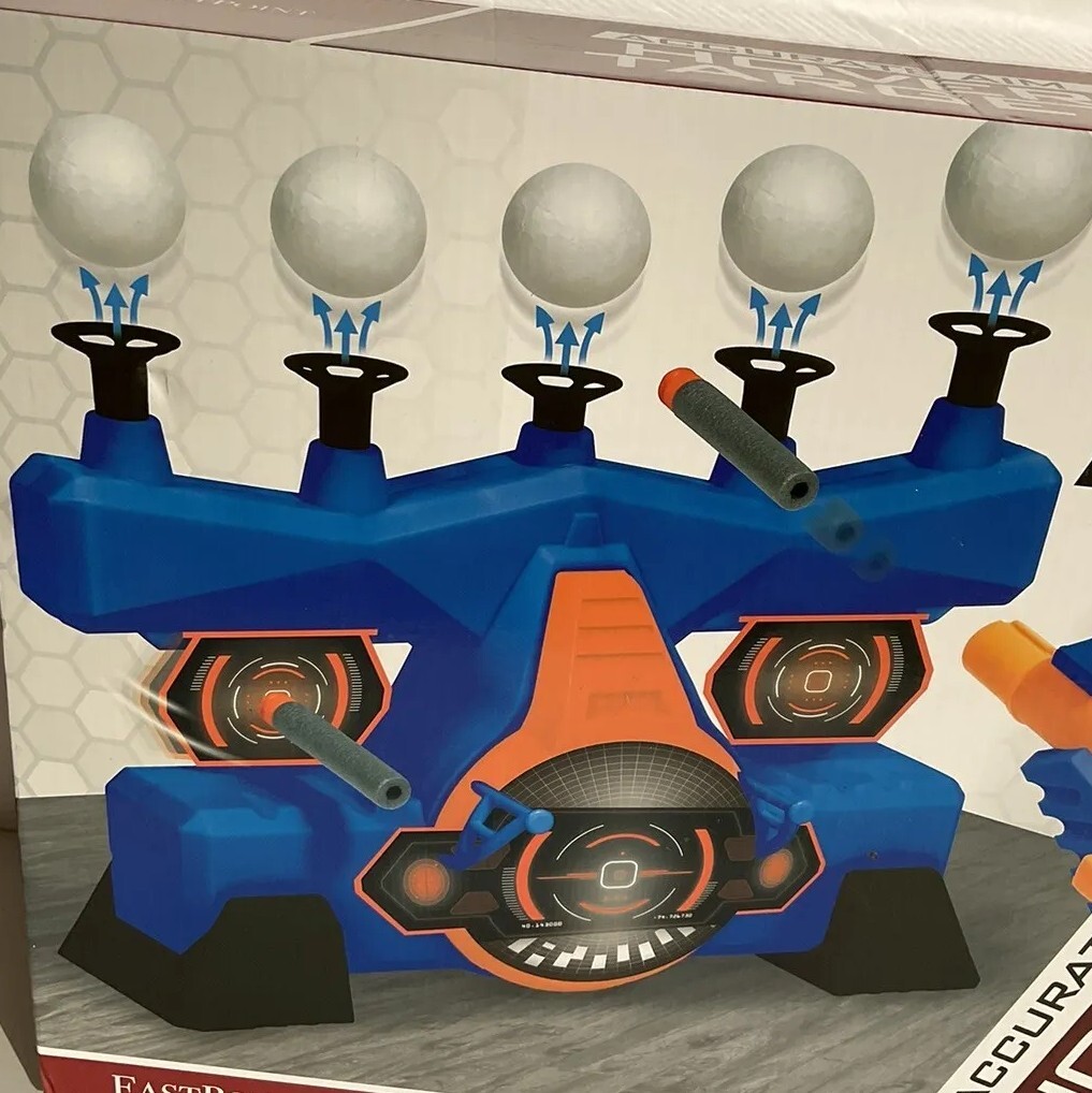 Pistolet à Cible Flottante Lumineuse – Set 2 En 1 Avec Fléchettes Mousse – Jeu De Tir électronique Pour Enfants 5+