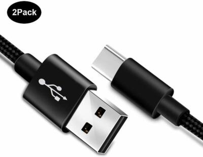 Samsung Galaxy Note 9/8/S10/S10E/S9/S8 USB Type C Cable Fast Charger 3 Ft 2Pack