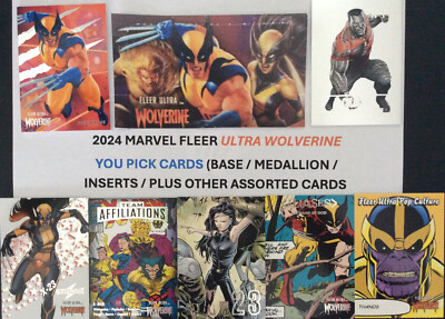 2023 Fleer Ultra Wolverine YOU PICK (Base/Medallions/Inserts