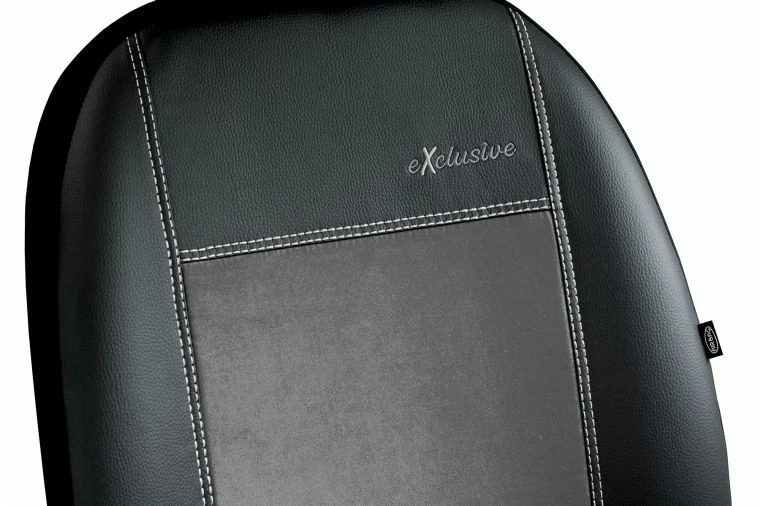 Fundas de asiento de coche universales de cuero ecológico + Alicante aptas para SEAT CORDOBA, IBIZA, LEON Foto 4 de 4