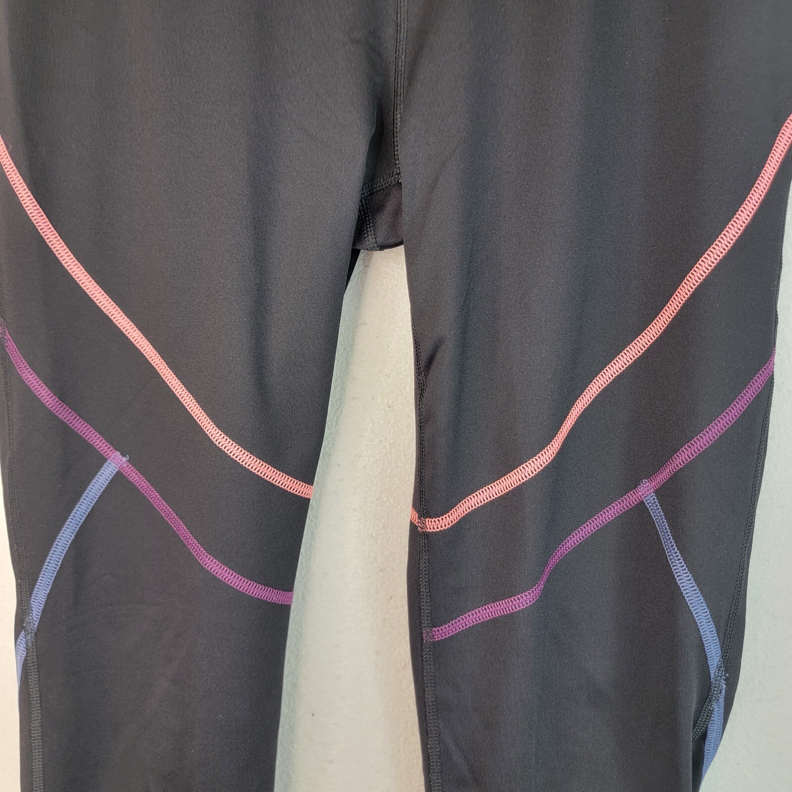 FILA Leggings da donna neri pull on gambe magre elastici taglia M