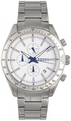 Fossil Herrenuhr Edelstahl Uhr Chronograph Latitude Edelstahl Grau