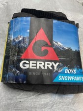 GERRY BOYS REFLECTIVE DETAIL SNOWPANTS DARK HEATHER XSMALL NWT