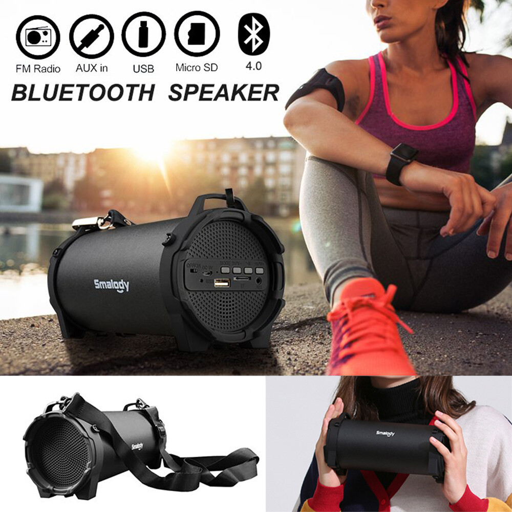 Bluetooth Speaker with FM Radio, AUX, USB, TF for Home Outdoor Camping-image