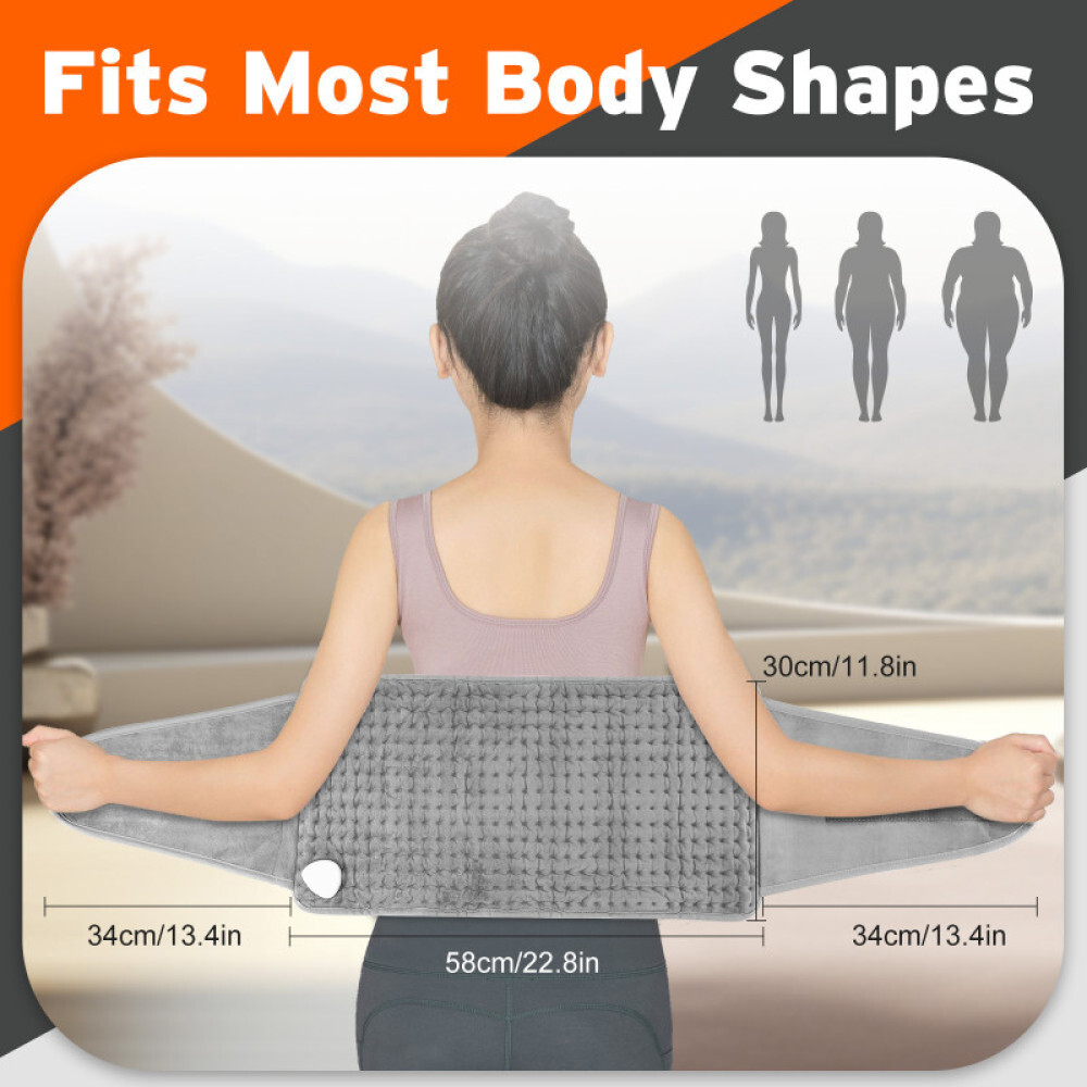 9 Modes Electric Heat Pad Adjustable Heating Belt Warmer Waist Back Pain Relief