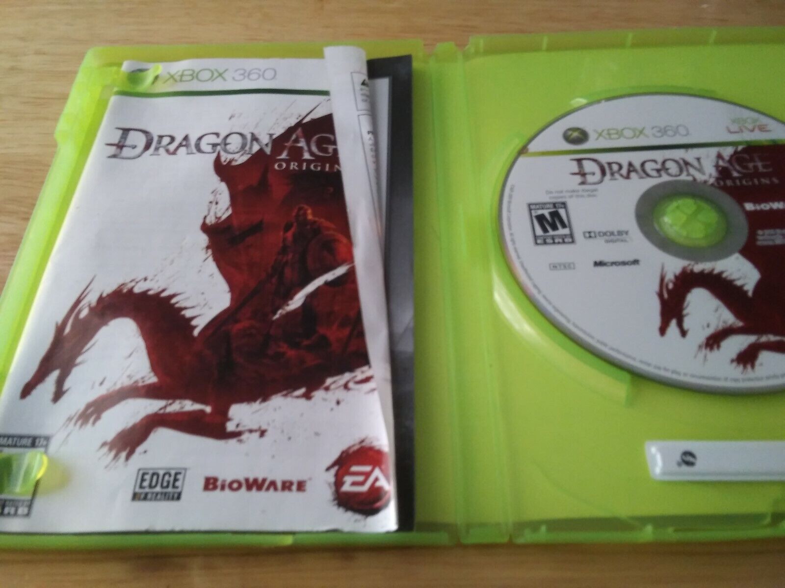 Dragon Age Origins (Microsoft Xbox 360) Original Release Complete  Excellent! 14633159806