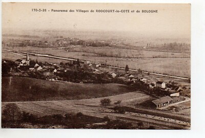 ROOCOURT LA COTE Haute Marne postcard 52 overview with Bologna 3