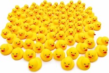 Duck Toys, 100 Pieces, Sound-making, Pool, Water Play, Bath Duck Figures