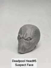 3d Print RED MOUTHY MERCENARY HEAD #5 1:10 7" DIAMOND SELECT COMIC MULTIVERSE