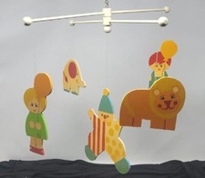 VINTAGE EDEN CRIB MOBILE CIRCUS PLAYS "TOYLAND" IN ORIG. BOX