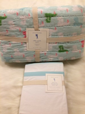 pottery barn llama sheets