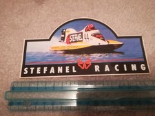 Adesivo stickers vintage STEFANEL RACING 44 moto d'acqua motoscafo corsa barca