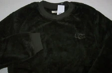 NWT UGG Coby VOLCANO DARK GREEN SOFT Sherpa Pullover Sweatshirt Men's M LOGO