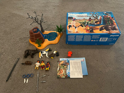 Playmobil 5252 Native American Indian People Animals Complete Set