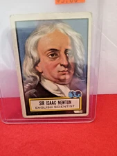 1952 Topps LOOK & SEE Card #68  Sir Isaac Newton    VG