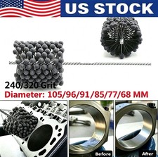 240/320 Grit Engine Cylinder Flexible Ball Hone 68mm  105mm Ball head brush USA