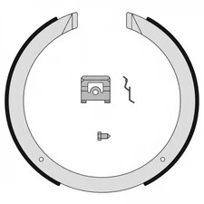 Bremsbackensatz, Feststellbremse 81098 SAMKO für MAZDA SSANGYONG OPEL CADILLAC