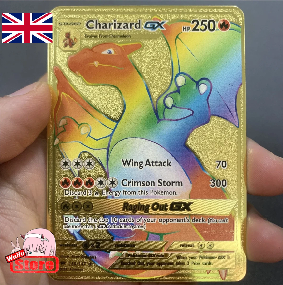 Pokemon Charizard Gold Card | eBay