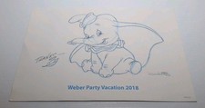 Walt Disney Dumbo the Elephant printsigned  by Don Williams S14
