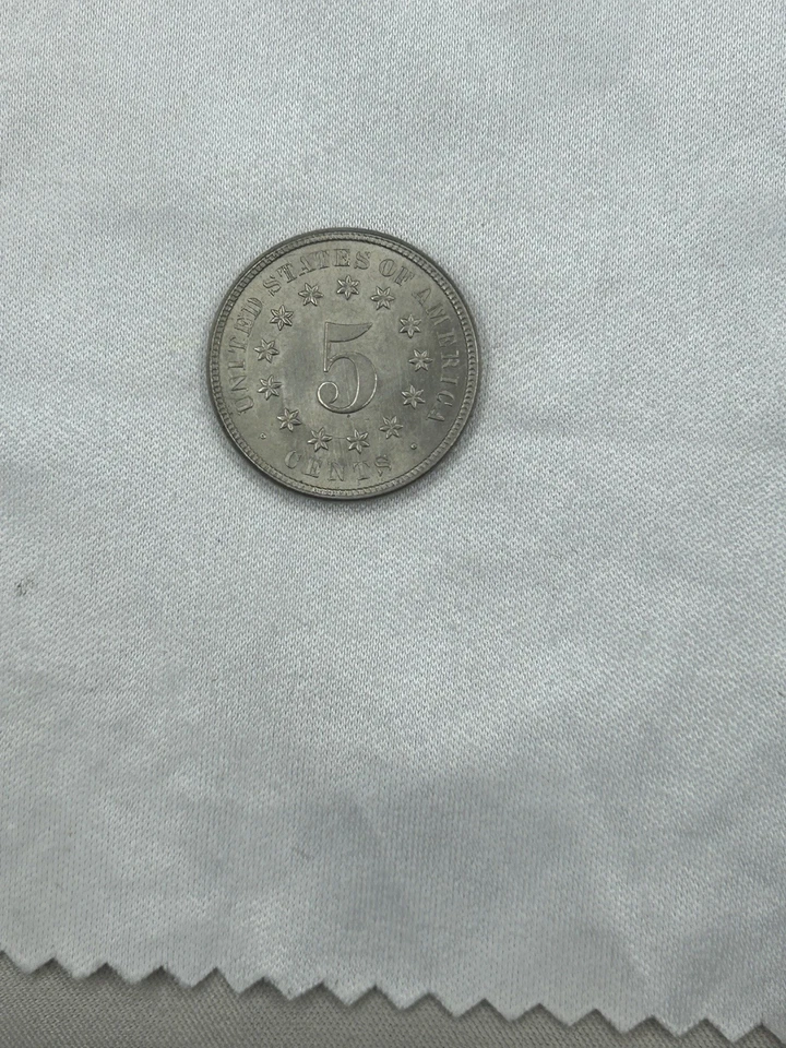 1870 5C Shield Nickel BU Uncirculated Very Nice Coin  and Eye Appeal - Image 4 of 4