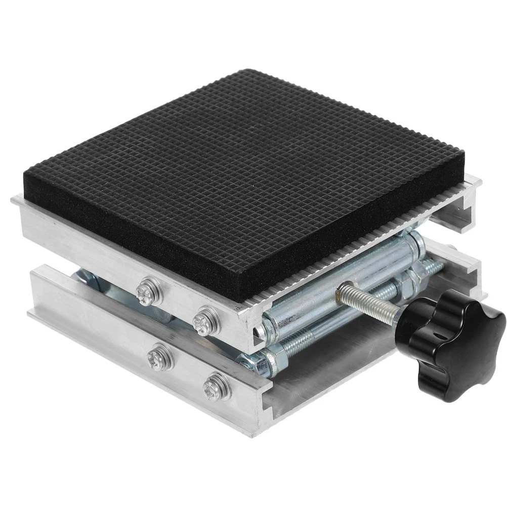 Plataforma elevadora de gato de laboratorio de acero inoxidable soporte ajustable plateado
