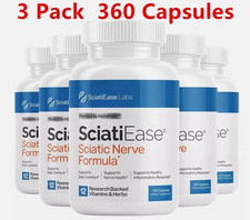 3 Pack SciatiEase Labs Sciati Ease Sciatic Nerve Formula 120 Cap NEW Exp 2027.