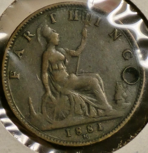 1881 Victoria Farthing — photo from the most recent tracked eBay sale