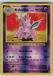Nidorino 44/108 Reverse Holo XY Evolutions