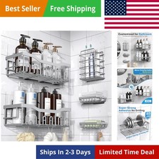 Shower Caddy 5 Pack,Adhesive Shower Organizer for Bathroom Storage Home Decor...