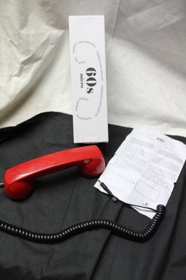 OPIS 60s MICRO - Retro Handyhörer für Handys und Smartphones rot
