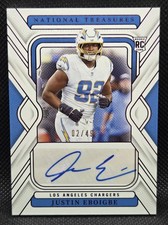 2024 Panini National Treasures #143 Justin Eboigbe Purple #/49 Rookie Auto