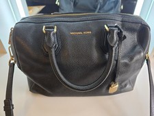 Michael Kors Mercer Black Pebbled Leather Duf...