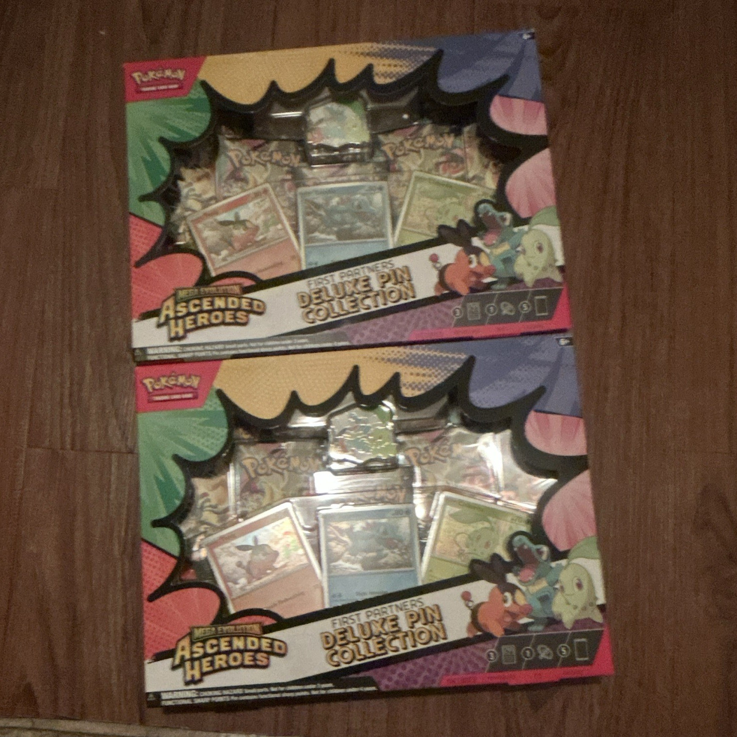 Pokémon First Partners Deluxe Pin Collection Box Lot of 2, English 2021
