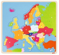 Puzzle Europa | 32 X 30 X 1 Cm, Holz, 35 Teile, Per StüCk | Deutsch | Spiel