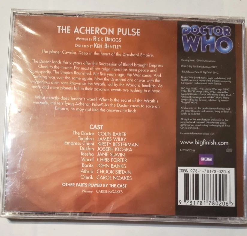 Doctor Who: The Acheron Pulse #166 Big Finish Audio CD NEW FACTORY SEALED - Image 2 of 2