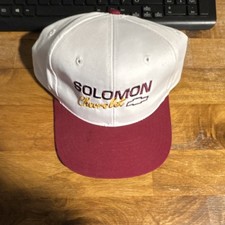 The Game Men's White Maroon Colorblock Baseball Cap Adjustable Chevrolet