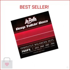 La Bella 760FL Deep Talkin Bass Flatwound Bass Strings - Light