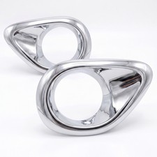 For 2005-2006 Honda CR-V CRV Front Bumper Fog Light Bezel Cover Chrome LH+RH Set