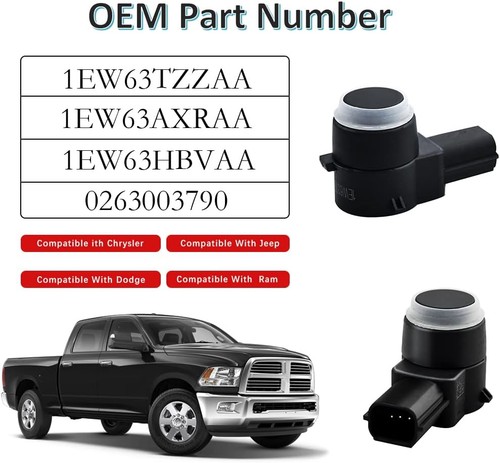 Parking Assist Sensor 4PCS Kit Dodge Ram Jeep Liberty Bumper Sensors - Picture 2 of 5