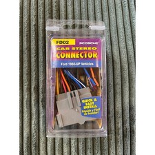 Adaptador de arnés de cables conector estéreo para automóvil Scosche FD02 para vehículos Ford 1985-up