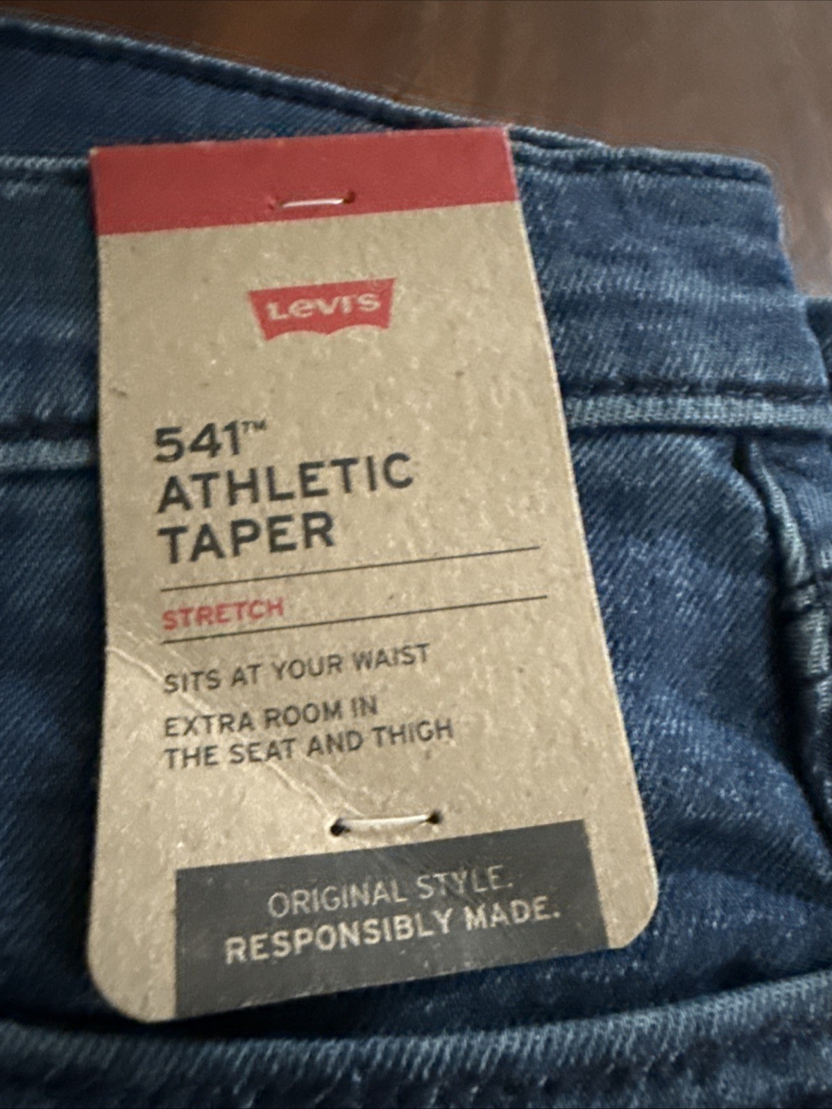 Levi's 541 Men's Jeans Size 30x32 Blue Dark Wash Denim Athletic Taper Stretch