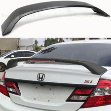 2012 2013 2014 2015 Honda Civic 4dr Si Style Trunk Spoiler Wing Matte Black 2012 2013 2014 2015 Honda Civic 4dr Si Style Trunk Spoiler Wing Matte Black